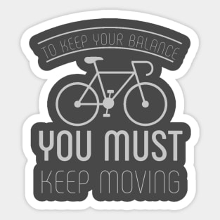 Cycling Quotes Sticker